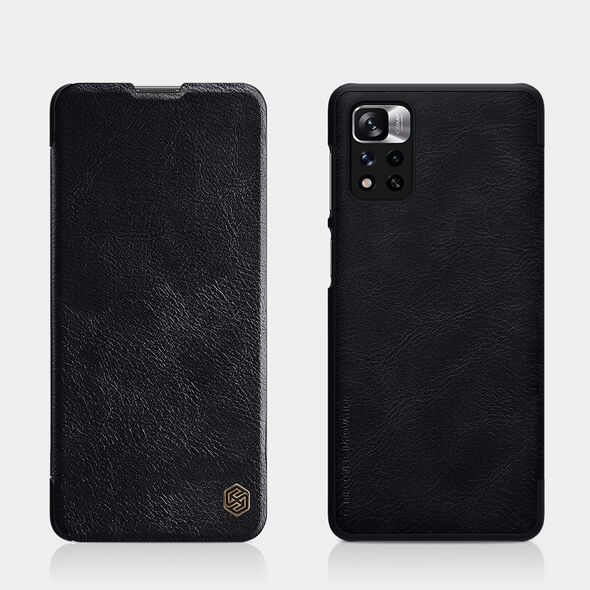 Nillkin Husa pentru Xiaomi Redmi Note 11 Pro+ 5G - Nillkin QIN Leather Case - Black 6902048234963 έως 12 άτοκες Δόσεις