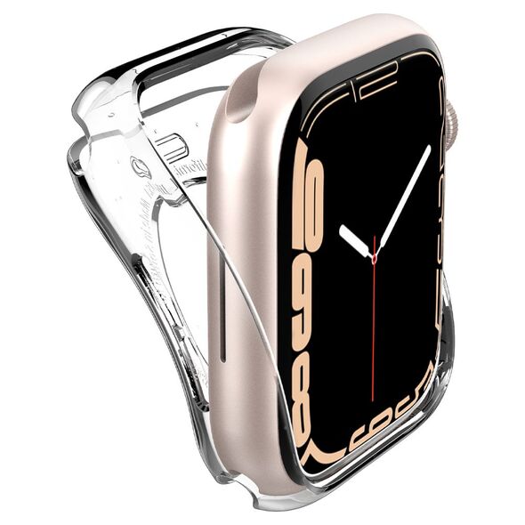 Spigen Husa pentru Apple Watch 4 / 5 / 6 / 7 / SE / 8 (40mm / 41mm) - Spigen Liquid Crystal (ACS04195) - Crystal Clear 8809811857801 έως 12 άτοκες Δόσεις