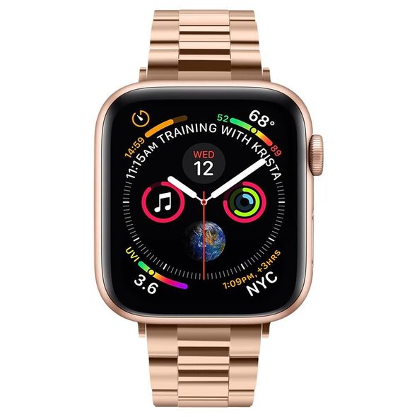 Spigen Curea pentru Apple Watch 1/2/3/4/5/6/7/8/SE/SE 2 (38/40/41mm) - Spigen Modern Fit - Rose Gold 8809640253560 έως 12 άτοκες Δόσεις