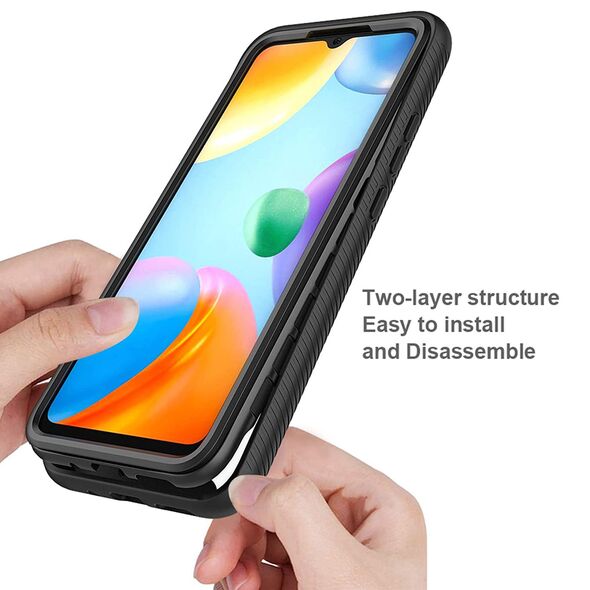 Techsuit Husa pentru Xiaomi Redmi 10C + Folie - Techsuit Defense360 Pro - Black 5949419016767 έως 12 άτοκες Δόσεις