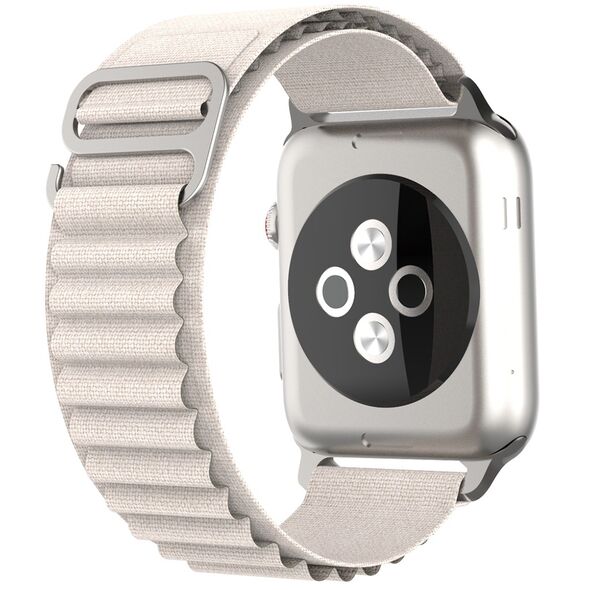 Techsuit Curea pentru Apple Watch 1/2/3/4/5/6/7/8/SE/SE 2 (38/40/41mm) - Techsuit Watchband (W037) - Star White 5949419015166 έως 12 άτοκες Δόσεις