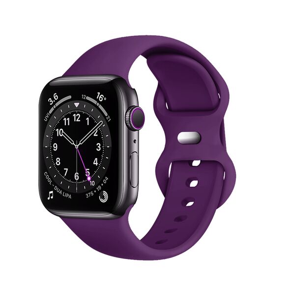 Techsuit Curea pentru Apple Watch 1/2/3/4/5/6/7/8/SE/SE 2/Ultra (42/44/45/49mm) - Techsuit Watchband (W031) - Dark Purple 5949419015906 έως 12 άτοκες Δόσεις