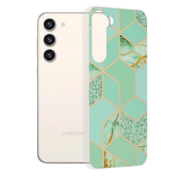 Techsuit Husa pentru Samsung Galaxy S23 Plus - Techsuit Marble Series - Green Hex 5949419011526 έως 12 άτοκες Δόσεις