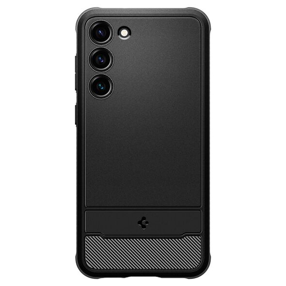 Spigen Husa pentru Samsung Galaxy S23 - Spigen Rugged Armor - Black 8809896741088 έως 12 άτοκες Δόσεις