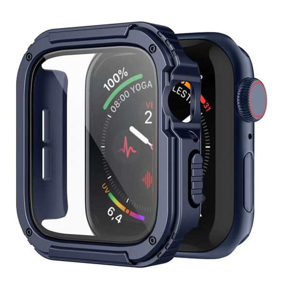 Lito Husa pentru Apple Watch 7 / 8 (41mm) + Folie - Lito Watch Armor 360 - Blue 5949419007550 έως 12 άτοκες Δόσεις