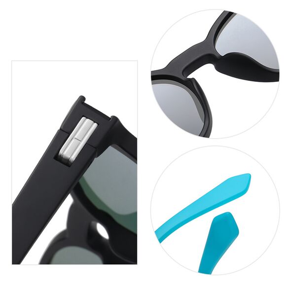 Techsuit Ochelari de Soare - Techsuit (TR7545) - Matte Black / Blue Green 5949419000421 έως 12 άτοκες Δόσεις