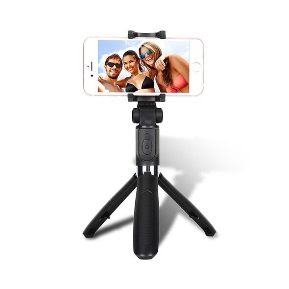 Techsuit Selfie Stick si Trepied - Techsuit (L01) - Black 5949419000254 έως 12 άτοκες Δόσεις