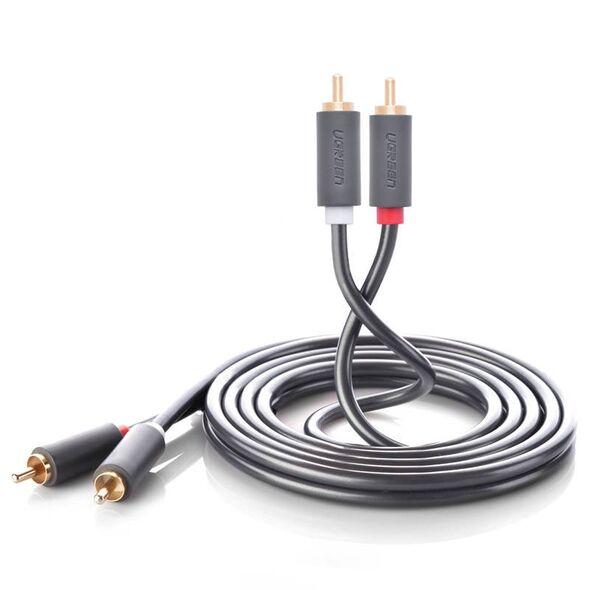 UGREEN (Cinch) to 2RCA (Cinch) Cable UGREEN 2RCA 3m (black) 022560 έως και 12 άτοκες δόσεις