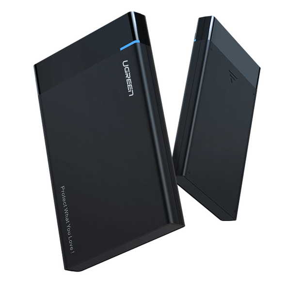 UGREEN 2.5" External HDD/SSD enclosure UGREEN US221, SATA 3.0, USB-C, 50cm (black) 025611 έως και 12 άτοκες δόσεις