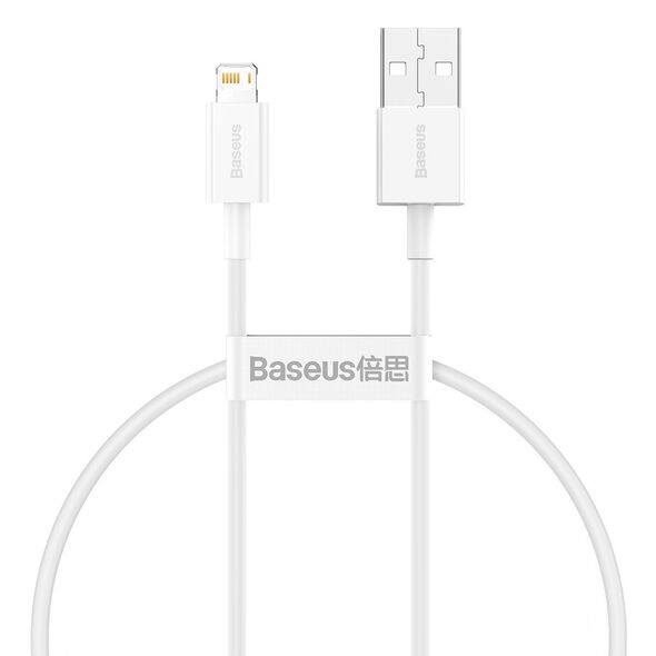 Baseus Baseus Superior Series Cable USB to Lightning, 2.4A, 0,25m (white) 026220 έως και 12 άτοκες δόσεις