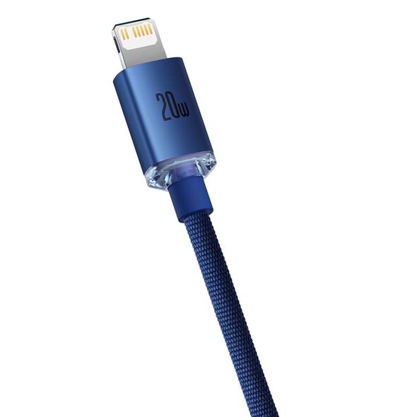 Baseus Baseus Crystal cable USB-C to Lightning, 20W, 1.2m (blue) 030328 έως και 12 άτοκες δόσεις