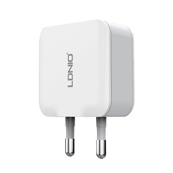 LDNIO Wall charger  LDNIO A2201 2USB +  Lightning cable 042566 έως και 12 άτοκες δόσεις