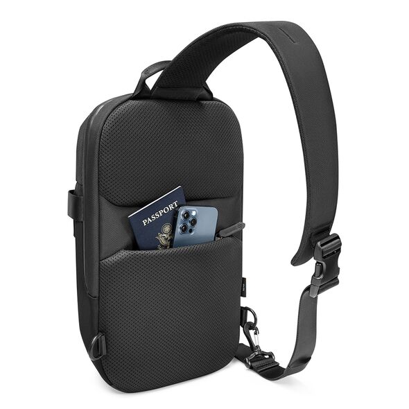 Tomtoc Tomtoc - Laptop Sling Bag (T24M1D1) - with Multiple Pockets, 9l, 14″ - Black 6971937065759 έως 12 άτοκες Δόσεις