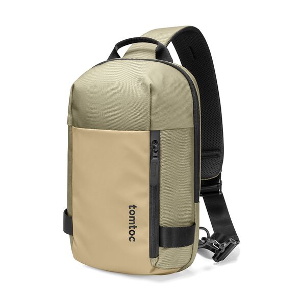 Tomtoc Tomtoc - Sling Bag (T24S1K1) - with Multiple Pockets, 7l, 11 inch - Khaki 6971937065407 έως 12 άτοκες Δόσεις