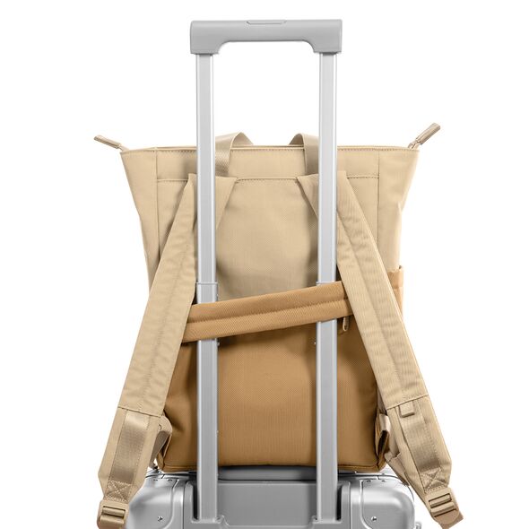 Tomtoc Tomtoc - Laptop Backpack (T63M1K1) - with 3 Compartments and 11 Pockets, 14″, 12l - Sand Brown 6971937065780 έως 12 άτοκες Δόσεις