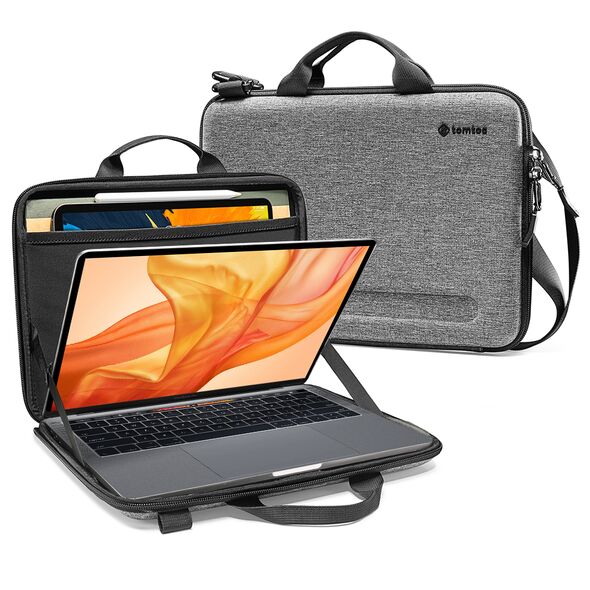 Tomtoc Tomtoc - FancyCase Laptop Shoulder Bag (A25F2G2) - with Double Protection, Large Capacity, 16″ - Gray 6971937062062 έως 12 άτοκες Δόσεις