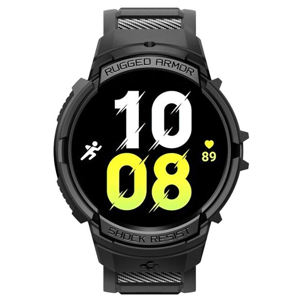 Spigen Husa pentru Samsung Galaxy Watch6 40mm + Curea - Spigen Rugged Armor Pro - Black 8809896748117 έως 12 άτοκες Δόσεις