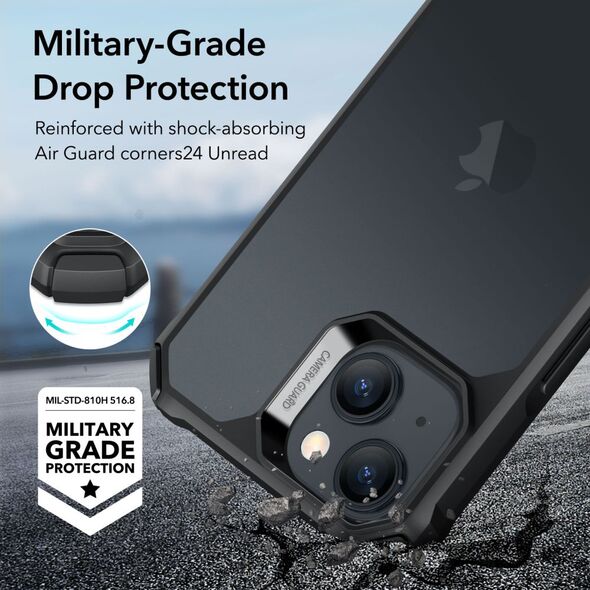 ESR Husa pentru iPhone 15 Plus - ESR Air Armor - Frosted Black 4894240173572 έως 12 άτοκες Δόσεις