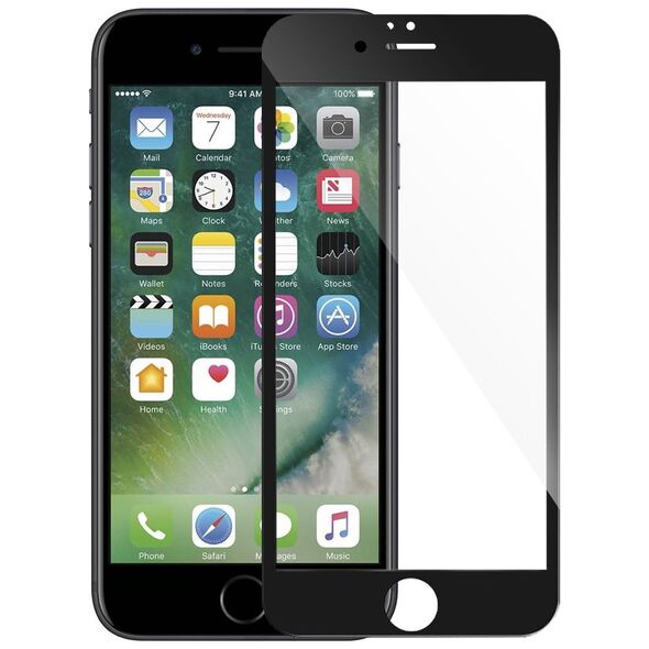 Tempered glass Mocoson Nano Flexible, Full 5D, για το iPhone 7 Plus, 0.3mm, Μαυρο - 52530