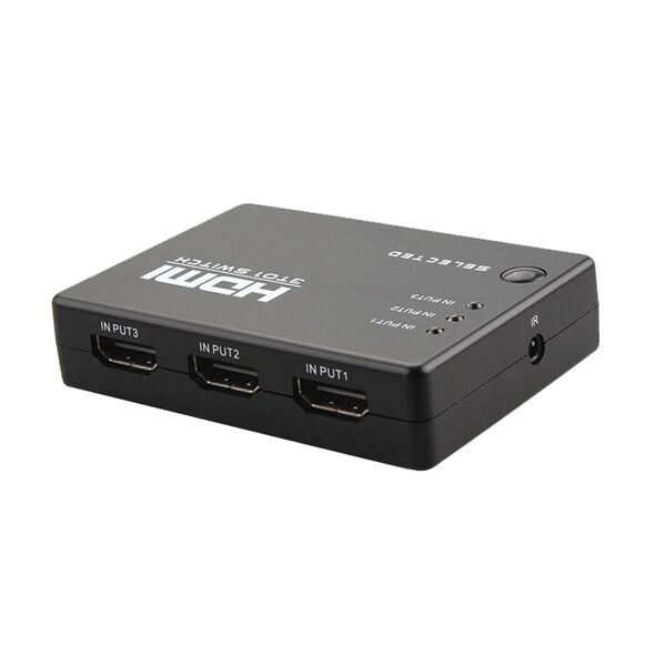 Switch 3xHDMI, ΟΕΜ, Μαύρο - 18226