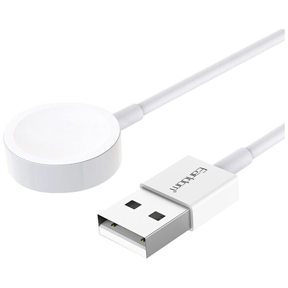 Wireless charging cable Earldom ET-WC21, For Apple Watch, 5V/0.35A, 1.0m, White - 40236