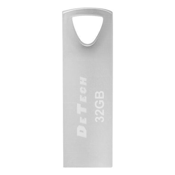 Μνήμη USB DeTech, 32GB, USB 3.0, Ασημένιο - 62038