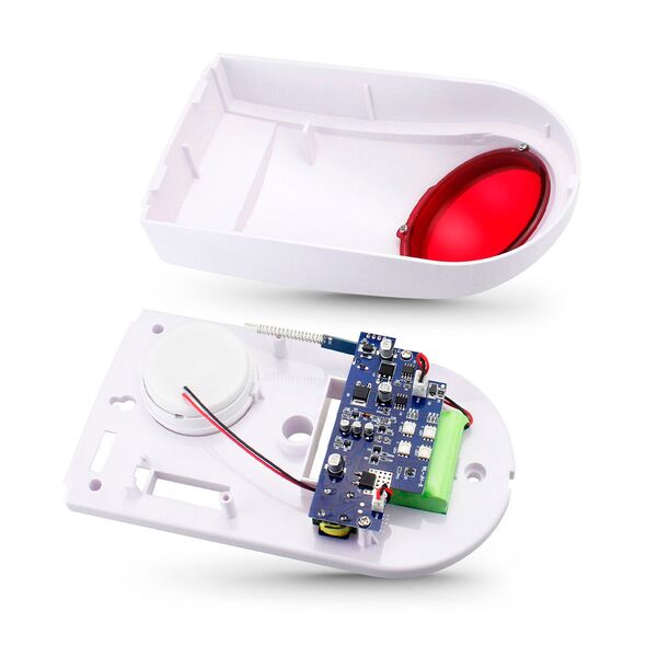 Smart alarm siren No brand PST-TS106, Outdoor, Wi-Fi, Tuya Smart, White - 91012