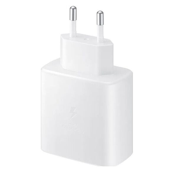 Samsung Incarcator pentru Priza Type-C, Fast Charging, 45W + Cablu Type-C, 5A, 1m - Samsung (EP-TA845EWE) - White (Bulk Packing) 8596311185922 έως 12 άτοκες Δόσεις