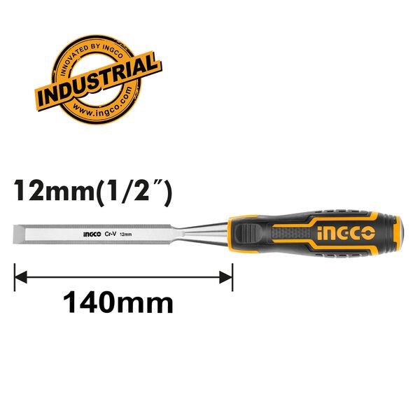 Ingco Σκαρπέλο Ξύλου 12mm Hwc0812 έως 12 Άτοκες Δόσεις