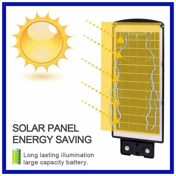 Αυτόνομο Ηλιακό Σύστημα Εξωτερικού Φωτισμού LED 200w με Τηλεχειριστήριο GD-98200