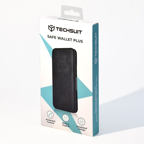 Techsuit Husa pentru Samsung Galaxy S10e Techsuit Safe Wallet Plus, Black 5949419070233 έως 12 άτοκες Δόσεις