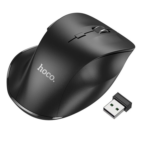 Hoco Mouse Fara Fir 2.4G, 1600 DPI - Hoco Mystic (GM24) - Black 6931474799432 έως 12 άτοκες Δόσεις