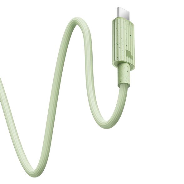 Baseus Cablu Type-C la USB-C, Super Fast Charge, 100W, 480Mbps, 2m - Baseus Habitat Series (P10360202631-01) - Natural Green 6932172643034 έως 12 άτοκες Δόσεις