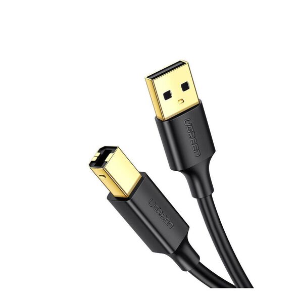 Ugreen USB 2.0 Cable USB-A male - USB-B male Μαύρο 3m (10351) (10351) (UGR10351) έως 12 άτοκες Δόσεις