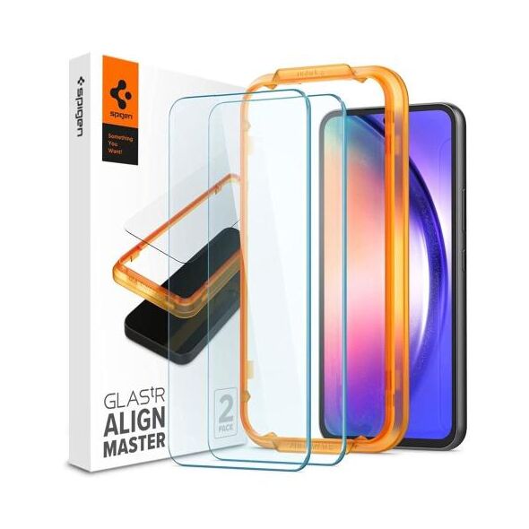 Tempered Glass Full Face Spigen Glas.tR Align Master Samsung A546B Galaxy A54 5G (2 τεμ.) 8809896743211 8809896743211 έως και 12 άτοκες δόσεις