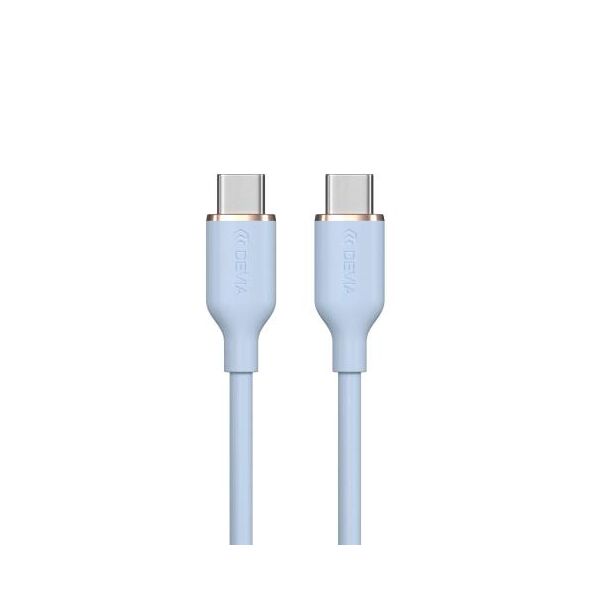 Καλώδιο Σύνδεσης USB 2.0 Devia EC632 USB C σε USB C PD 60W 1.2m Jelly Μπλε 6938595386671 6938595386671 έως και 12 άτοκες δόσεις