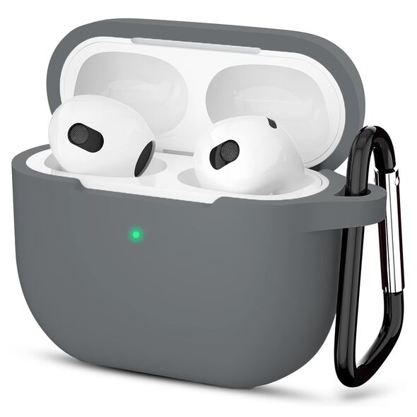 Techsuit Techsuit - Silicone Case - for Apple AirPods 3, Smooth Ultrathin Material - Grey 5949419085213 έως 12 άτοκες Δόσεις