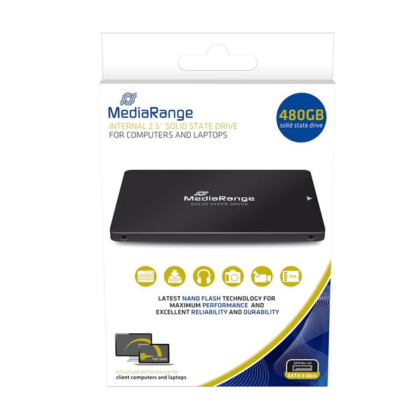 MediaRange Εσωτερικός Σκληρός Δίσκος SSD 480GB (MR1003) έως 12 άτοκες Δόσεις