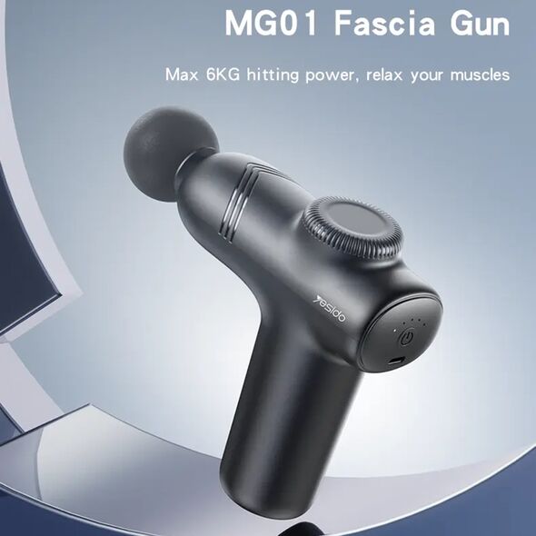 Yesido Yesido - Massage Gun (MG01) - Low Noise, Type-C - Black 6971050263964 έως 12 άτοκες Δόσεις