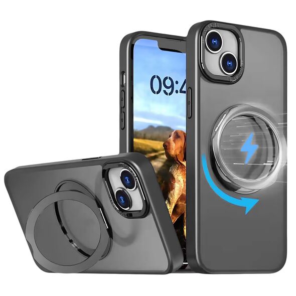 Mag Ring Rotating case for iPhone 15 Pro 6,1&quot; black