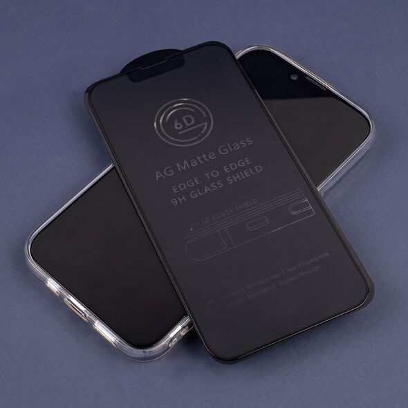 Tempered glass 6D matte for iPhone XS Max / 11 Pro Max black frame