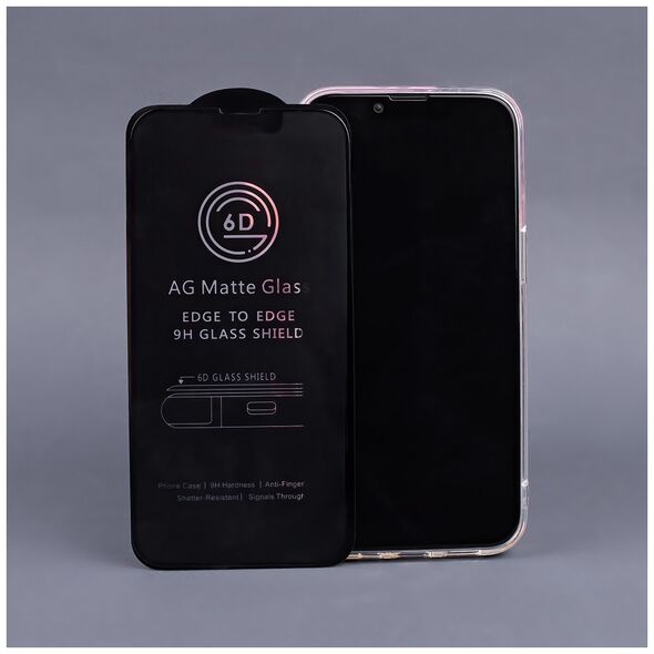 Tempered glass 6D matte for iPhone XS Max / 11 Pro Max black frame