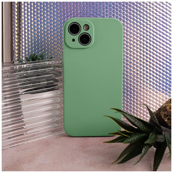 Solid Silicon case for Samsung Galaxy S24 Plus light green