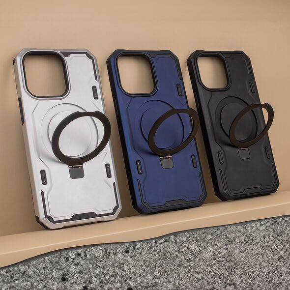 Defender Mag Ring case for iPhone 15 Pro 6,1&quot; navy blue
