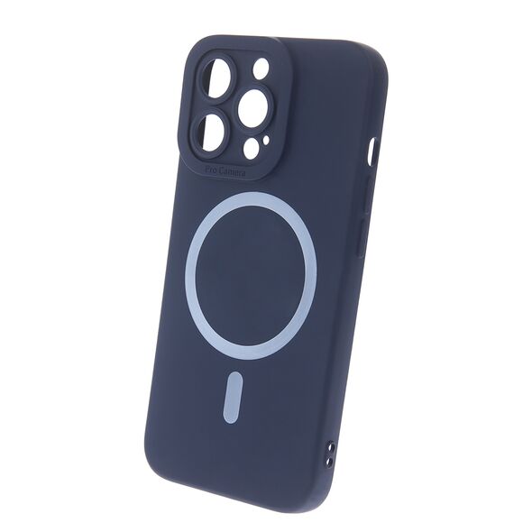 Silicon Mag case for iPhone 15 Plus 6,7&quot; dark blue