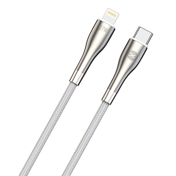 Forever Sleek cable USB-C - Lightning 1,0 m 27W white