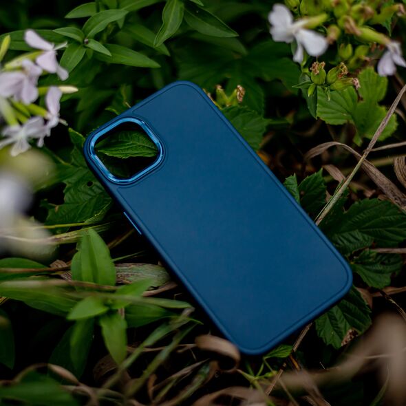 Satin case for iPhone XR dark blue