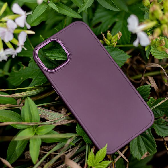 Satin case for iPhone XR burgundy