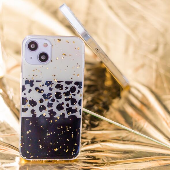 Gold Glam case for Samsung Galaxy A73 5G leopard print 2