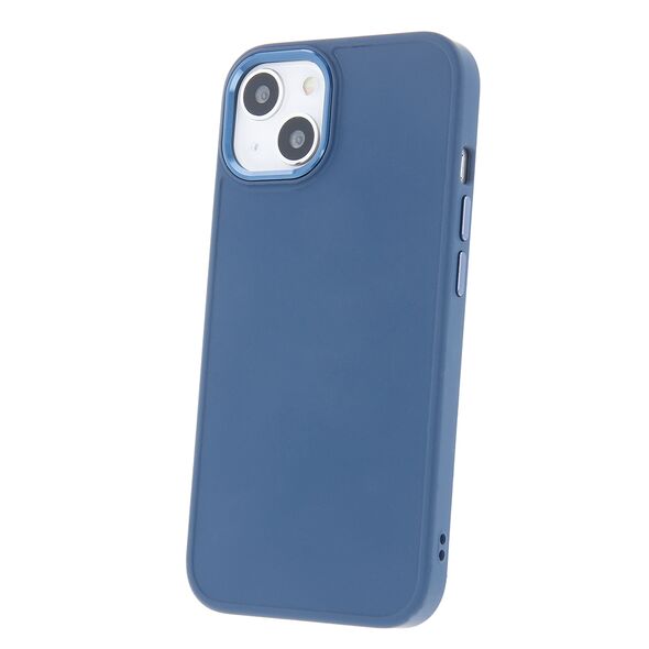 Satin case for iPhone 15 Plus 6,7&quot; dark blue